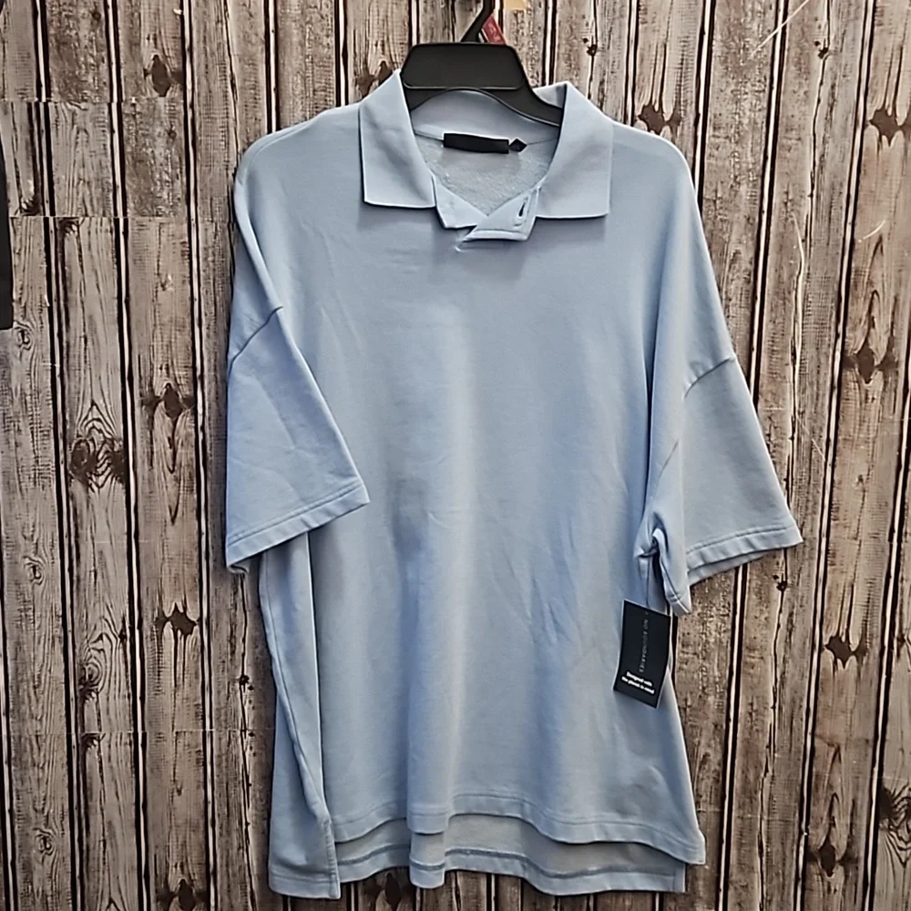 Set of 2 Oversized Terry Polo Shirts Small - Picture 5 of 7